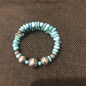 Turquoise wrap bracelet